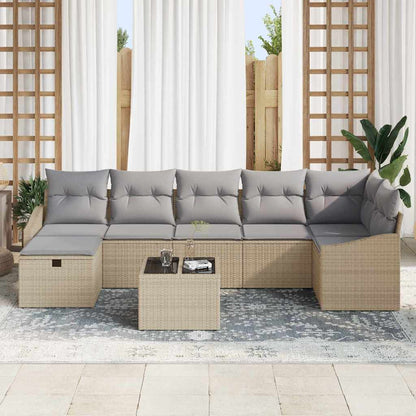 Set di divani con cuscino 7 pcs polyrattan