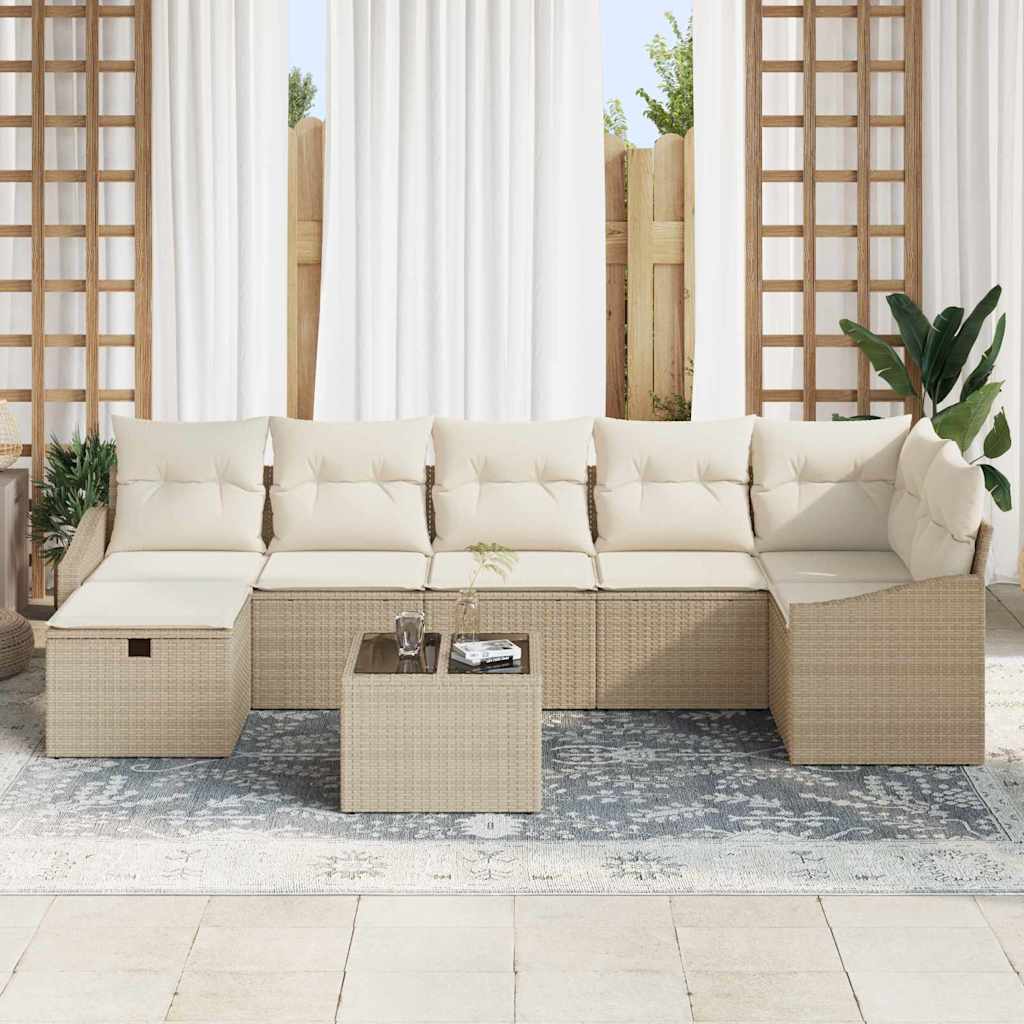 Set di divani con cuscino 7 pcs polyrattan