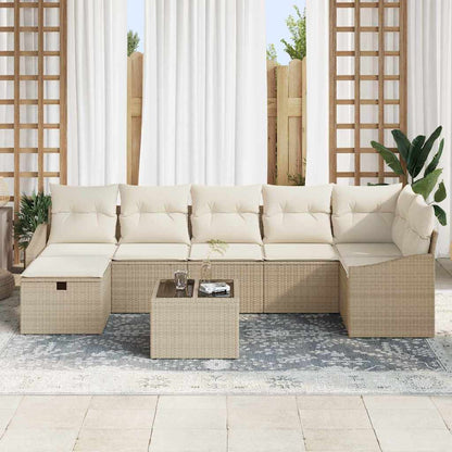 Set di divani con cuscino 7 pcs polyrattan