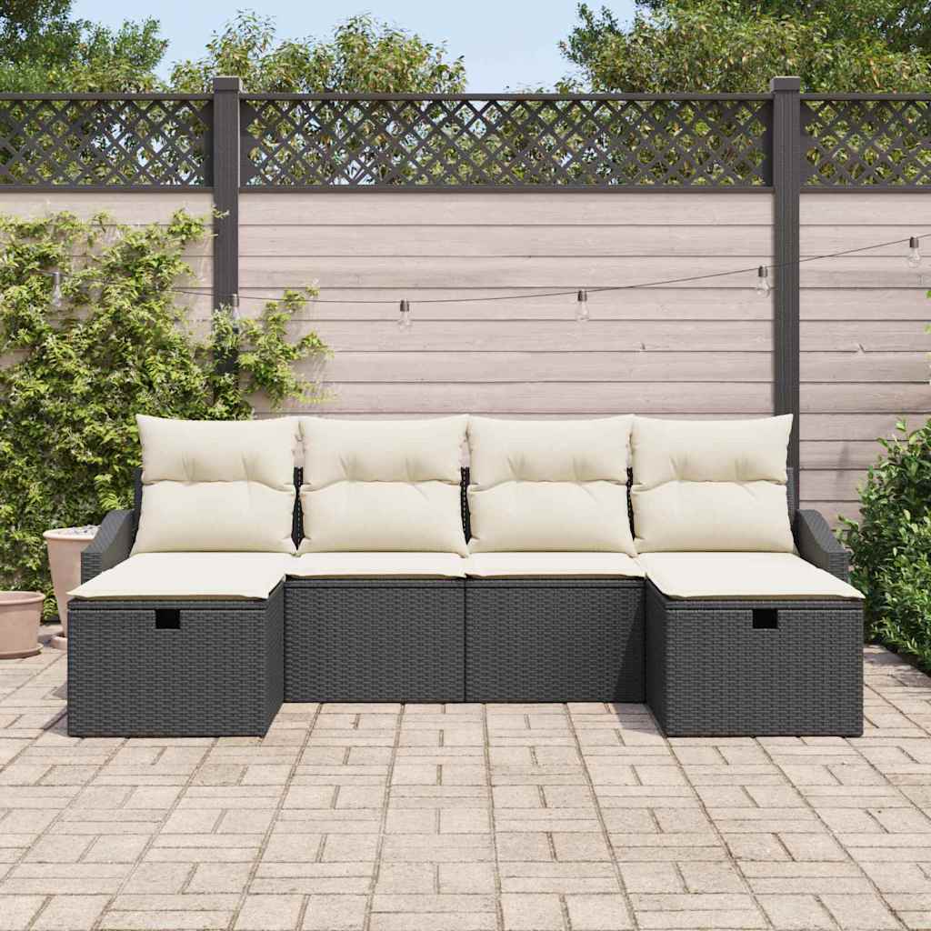 Set di divani con cuscino 6 pcs polyrattan
