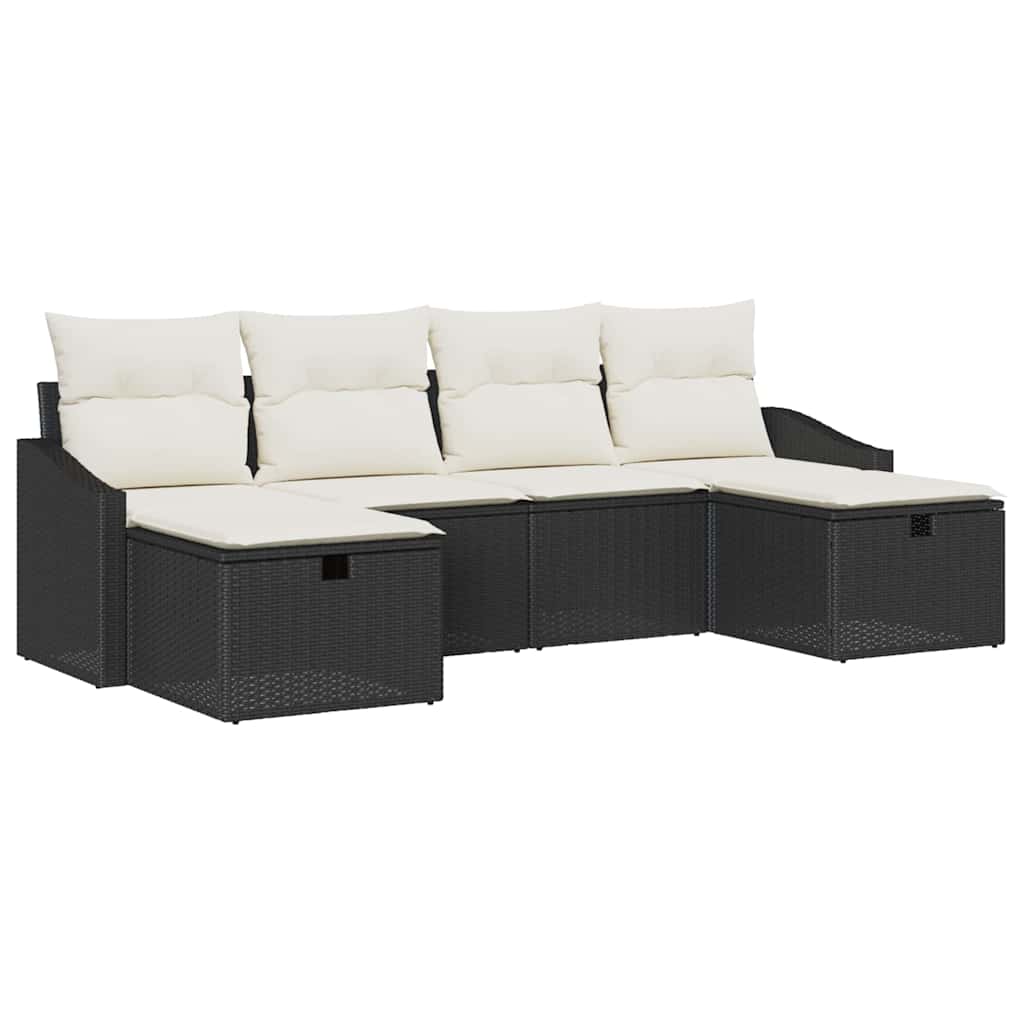 Set di divani con cuscino 6 pcs polyrattan