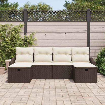 Set di divani con cuscino 6 pcs polyrattan