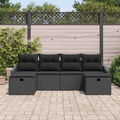 Set di divani con cuscino 6 pcs polyrattan