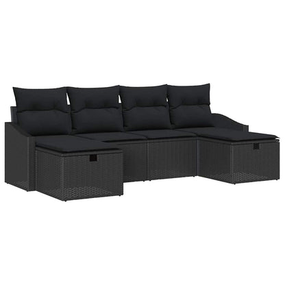 Set di divani con cuscino 6 pcs polyrattan