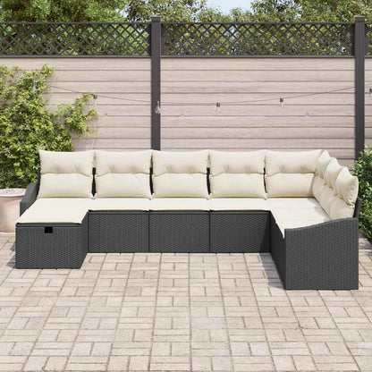 Set di divani con cuscino 9 pcs polyrattan