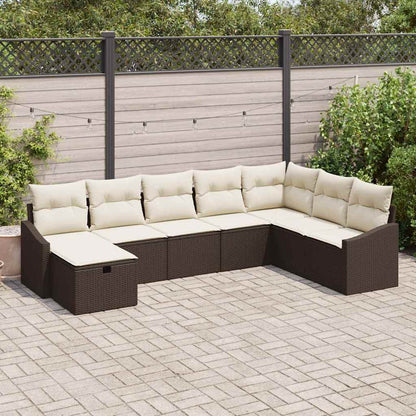 Set di divani con cuscino 9 pcs polyrattan