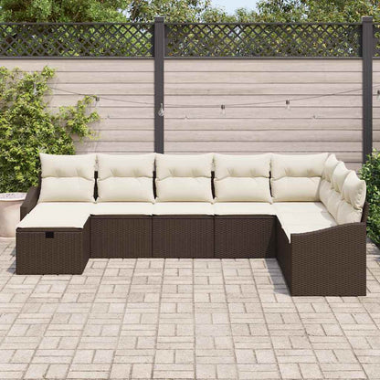 Set di divani con cuscino 9 pcs polyrattan