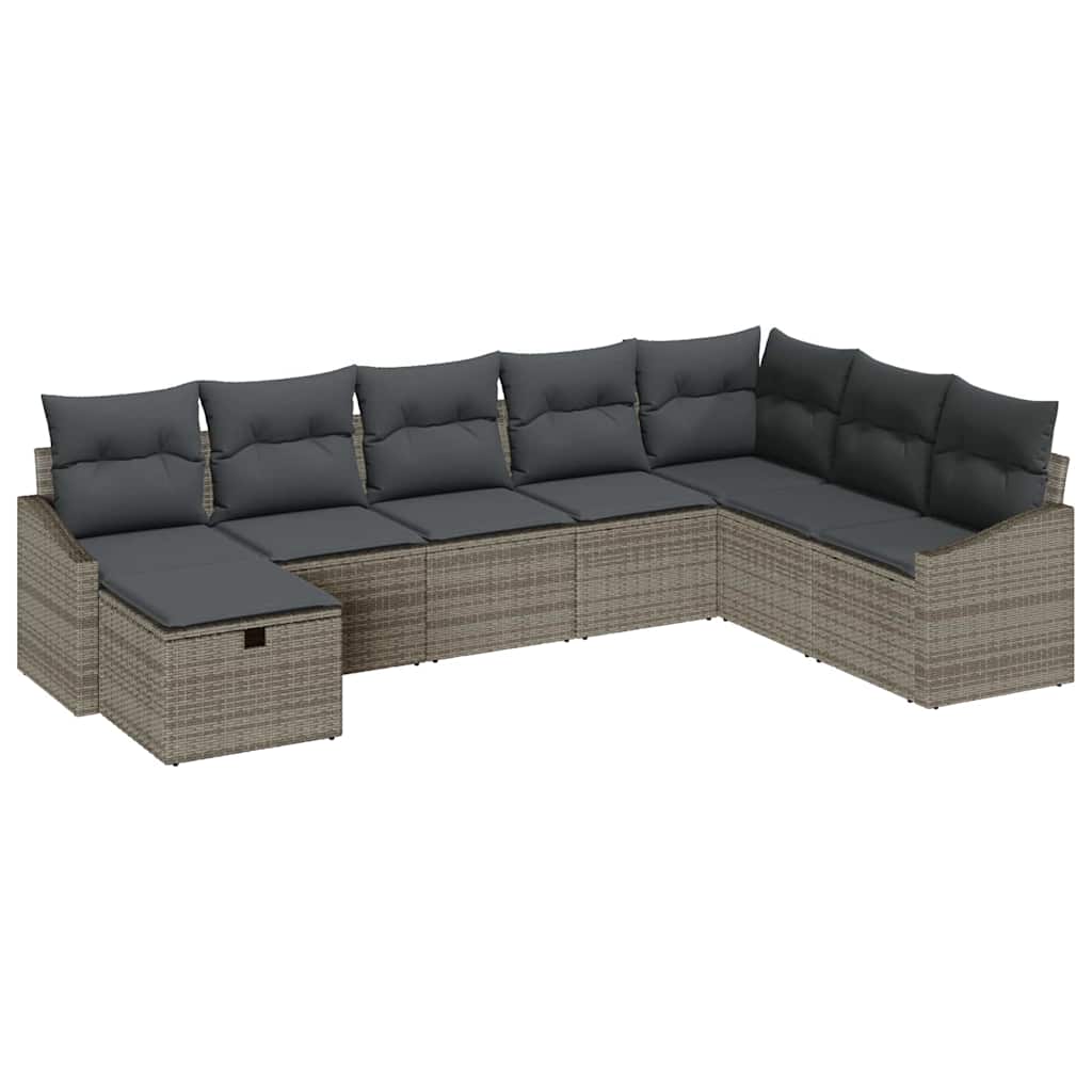 Set di divani con cuscino 9 pcs polyrattan