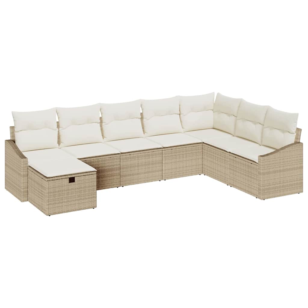 Set di divani con cuscino 8 pcs polyrattan