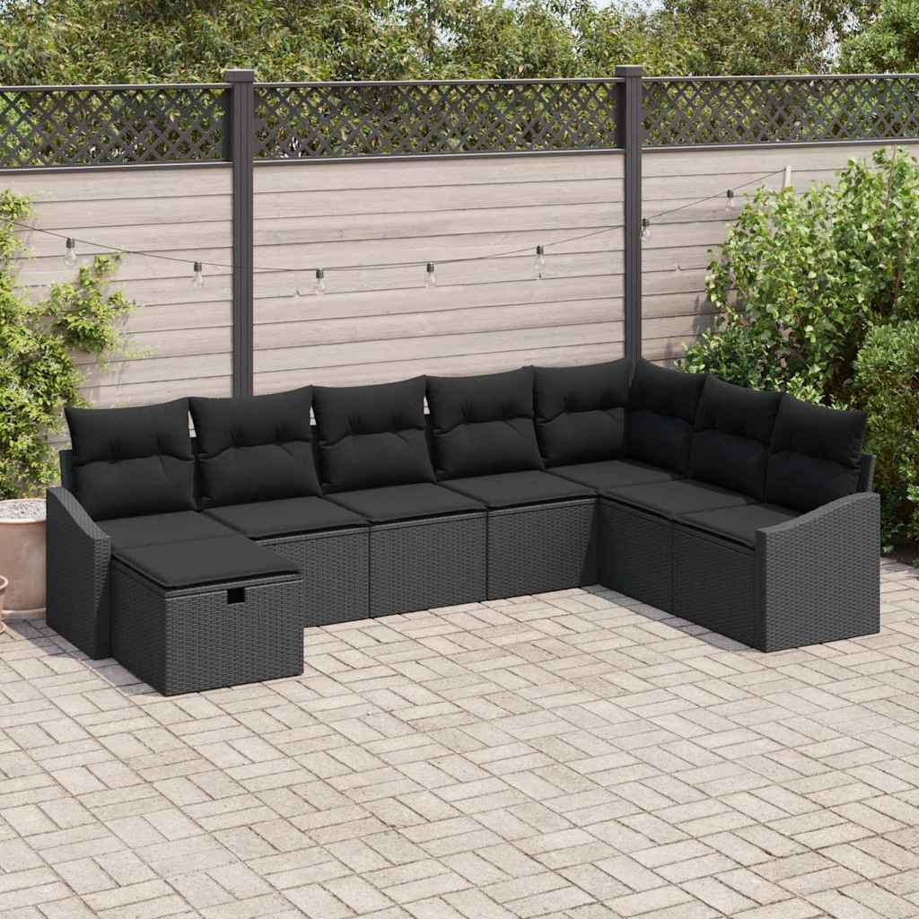 Set di divani con cuscino 8 pcs polyrattan