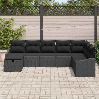 Set di divani con cuscino 8 pcs polyrattan