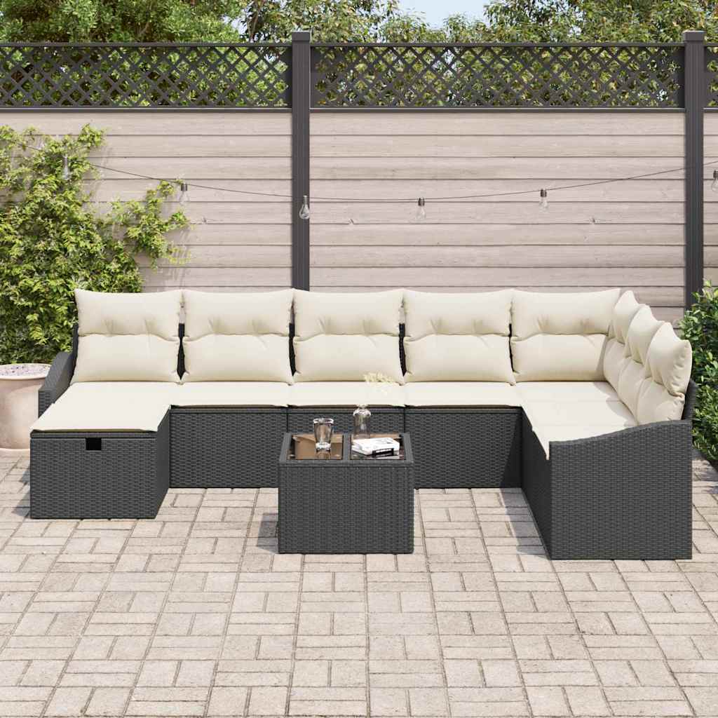 Set di divani con cuscino 8 pcs polyrattan