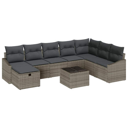 Set di divani con cuscino 8 pcs polyrattan