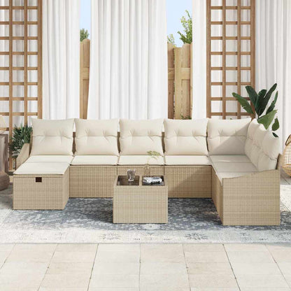 Set di divani con cuscino 8 pcs polyrattan