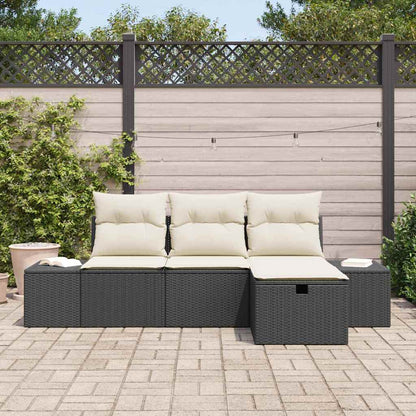 Set di divani con cuscino 4 pcs polyrattan