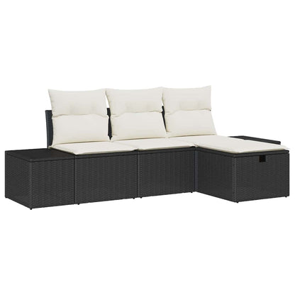 Set di divani con cuscino 4 pcs polyrattan