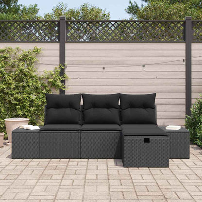 Set di divani con cuscino 4 pcs polyrattan