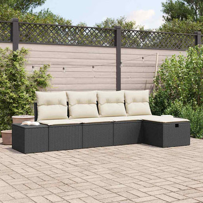 Set di divani con cuscino 5 pcs polyrattan