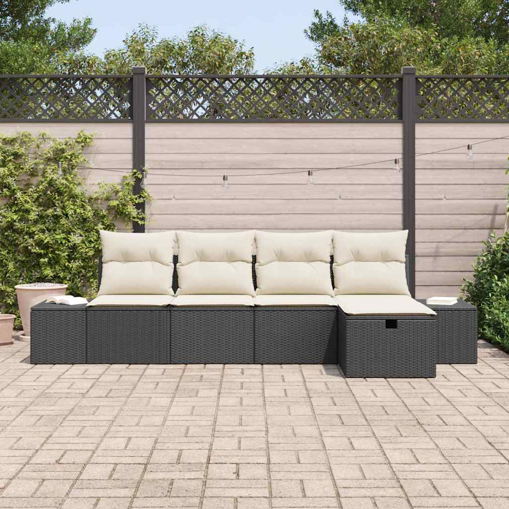Set di divani con cuscino 5 pcs polyrattan