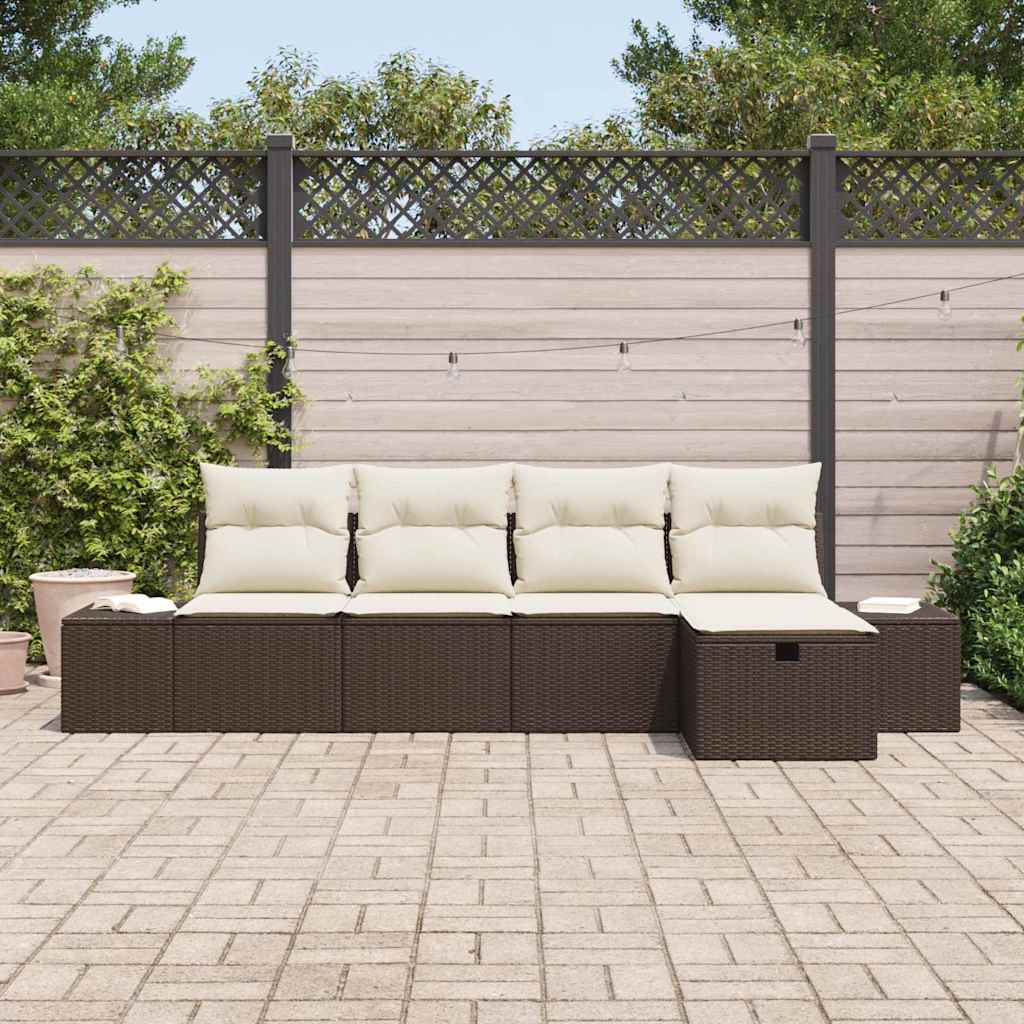 Set di divani con cuscino 6 pcs polyrattan