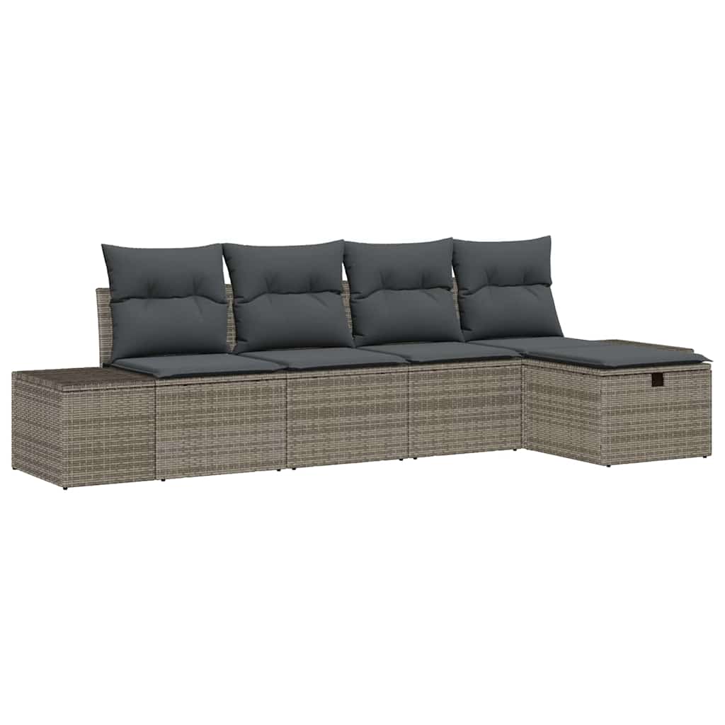 Set di divani con cuscino 5 pcs polyrattan