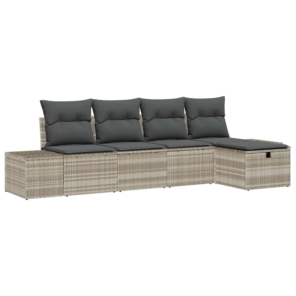 Set di divani con cuscino 6 pcs polyrattan