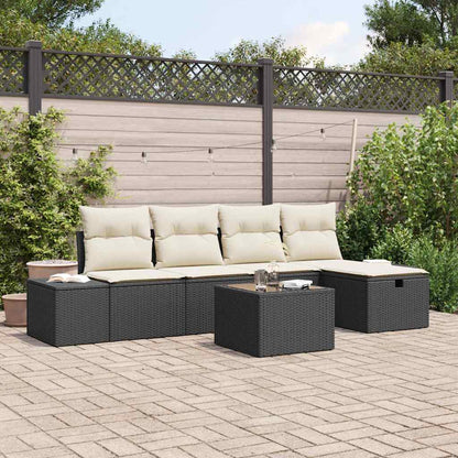 Set di divani con cuscino 6 pcs polyrattan