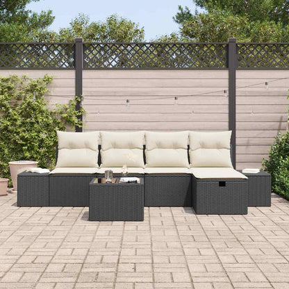 Set di divani con cuscino 6 pcs polyrattan