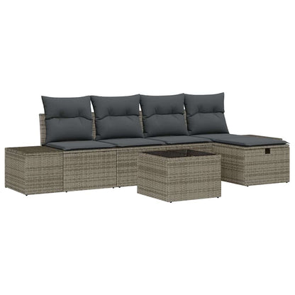 Set di divani con cuscino 5 pcs polyrattan