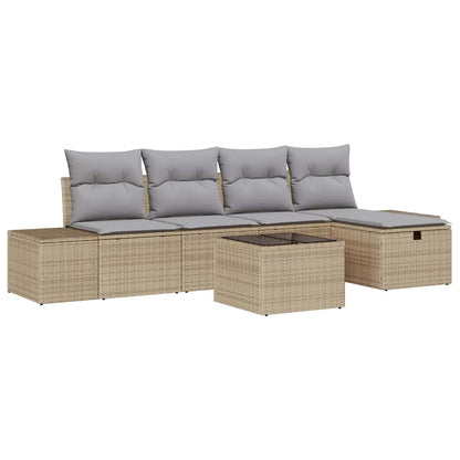 Set di divani con cuscino 5 pcs polyrattan