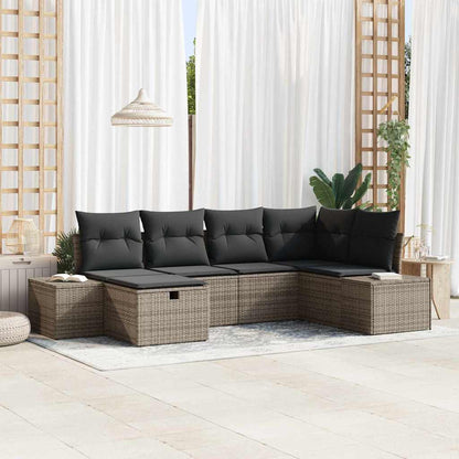 Set di divani con cuscino 7 pcs polyrattan