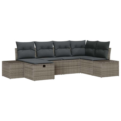 Set di divani con cuscino 7 pcs polyrattan
