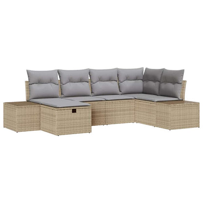Set di divani con cuscino 6 pcs polyrattan