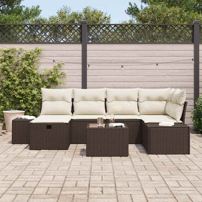 Set di divani con cuscino 7 pcs polyrattan