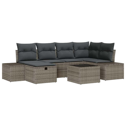 Set di divani con cuscino 7 pcs polyrattan