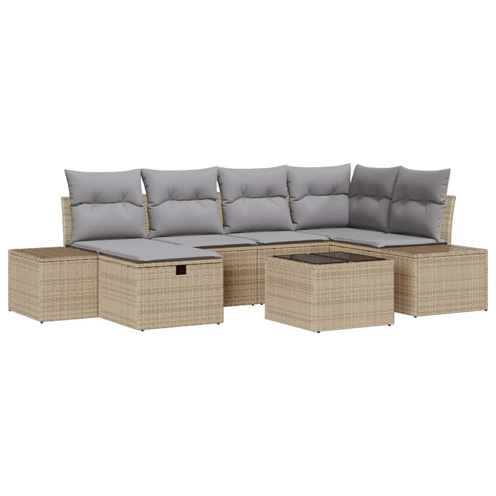 Set di divani con cuscino 6 pcs polyrattan