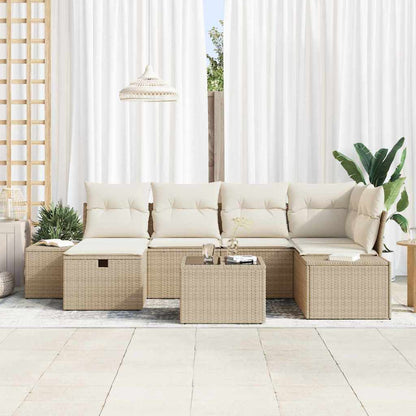 Set di divani con cuscino 7 pcs polyrattan