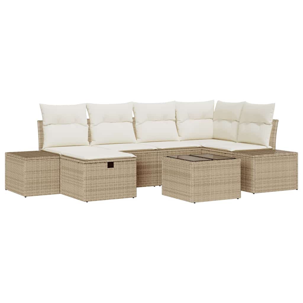 Set di divani con cuscino 7 pcs polyrattan