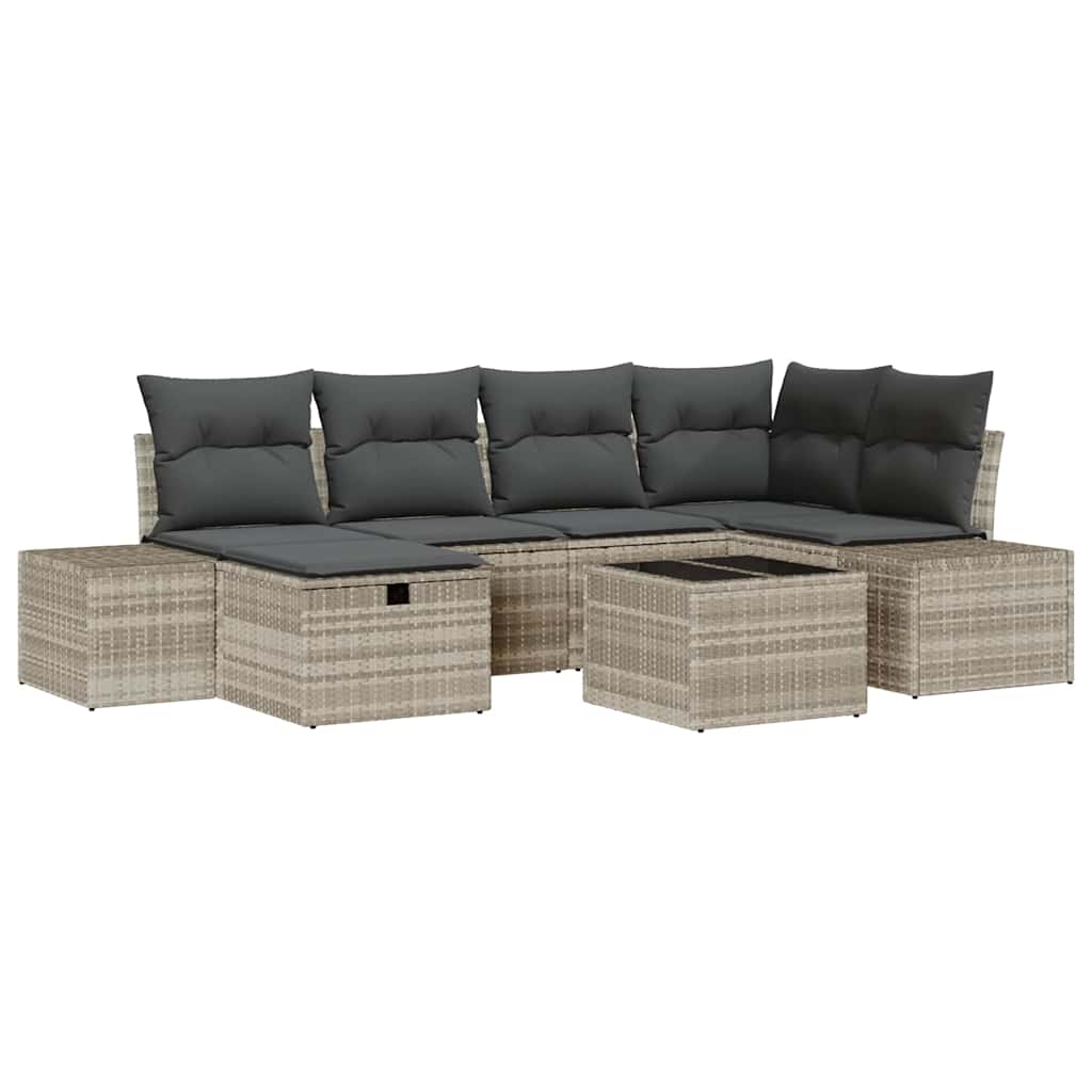 Set di divani con cuscino 6 pcs polyrattan