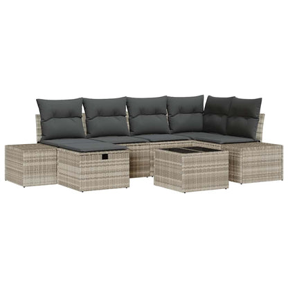 Set di divani con cuscino 6 pcs polyrattan