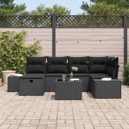 Set di divani con cuscino 6 pcs polyrattan