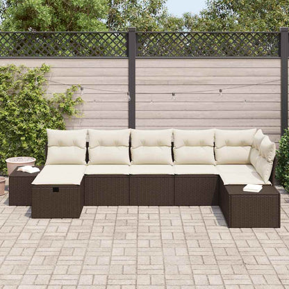 Set di divani con cuscino 7 pcs polyrattan