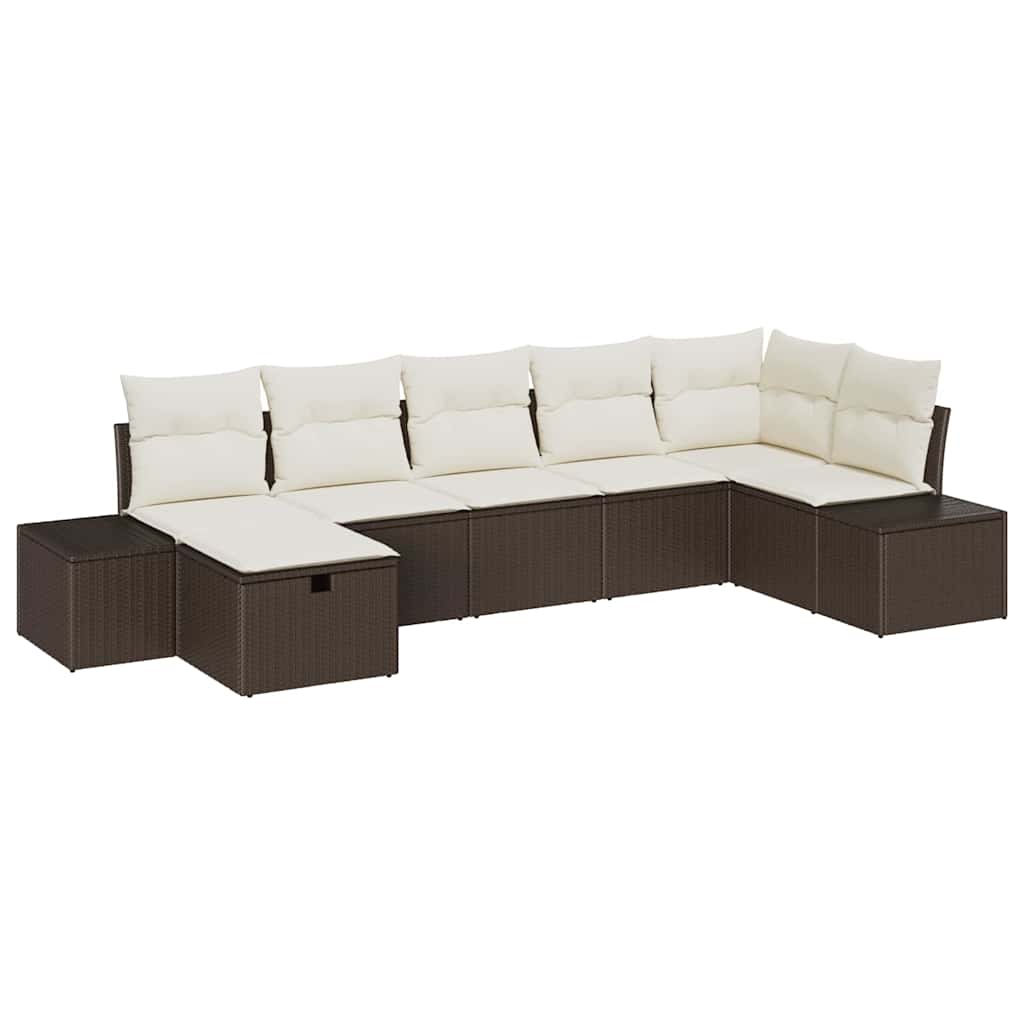 Set di divani con cuscino 7 pcs polyrattan