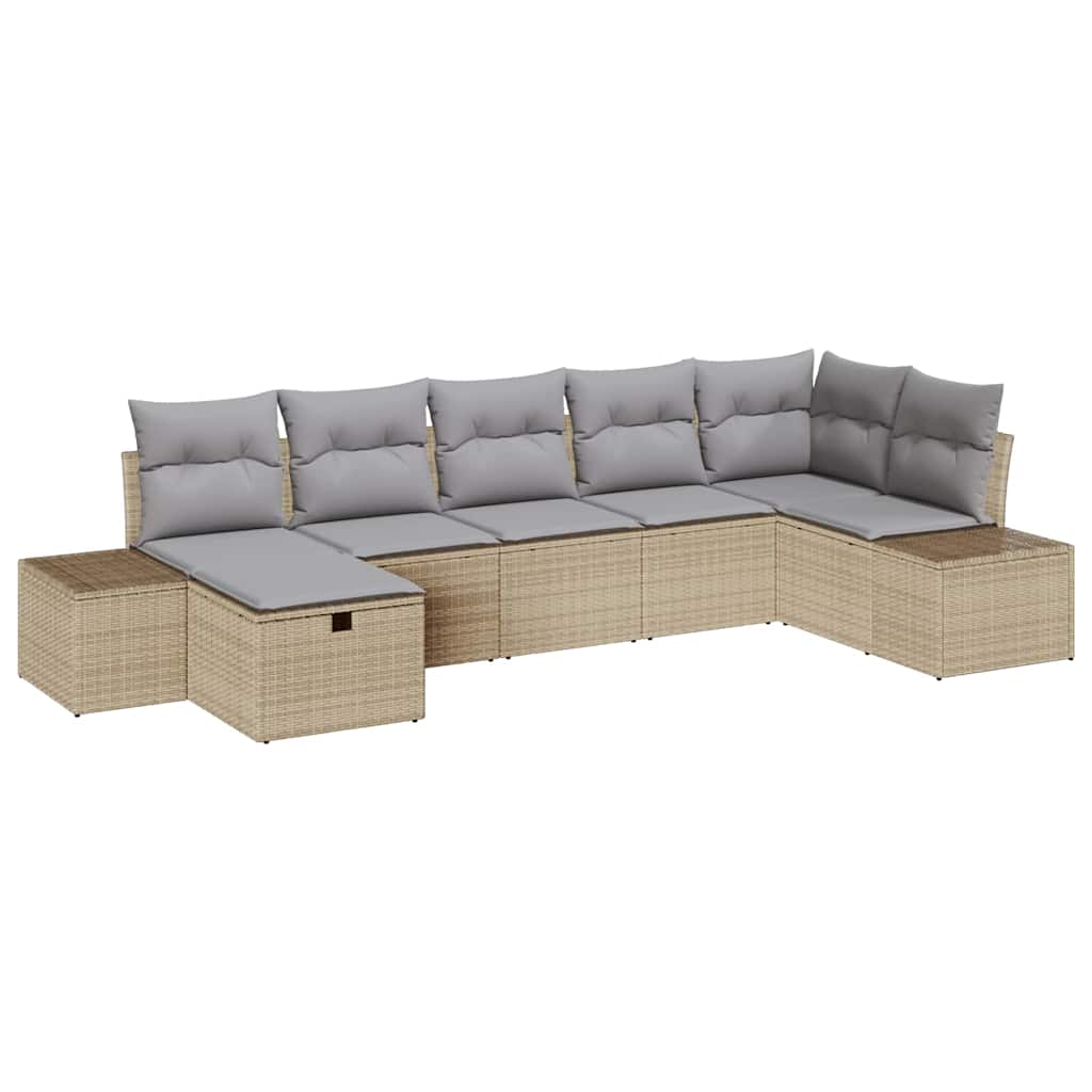 Set di divani con cuscino 7 pcs polyrattan