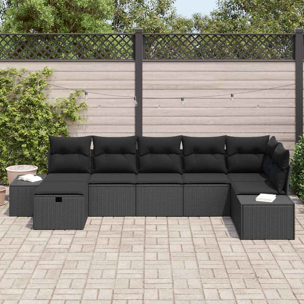 Set di divani con cuscino 7 pcs polyrattan