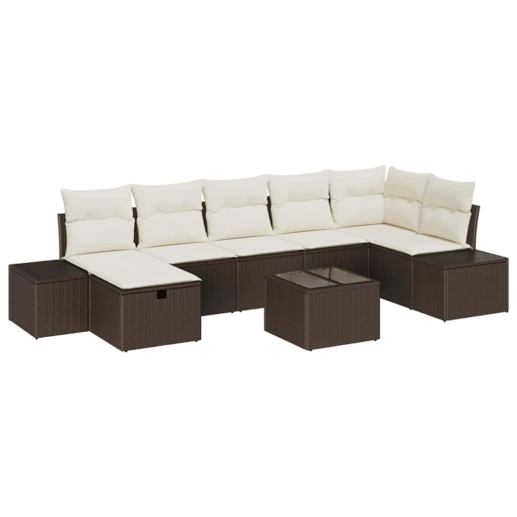 Set di divani con cuscino 8 pcs polyrattan