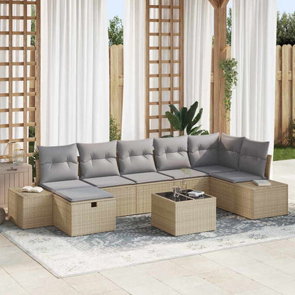 Set di divani con cuscino 7 pcs polyrattan