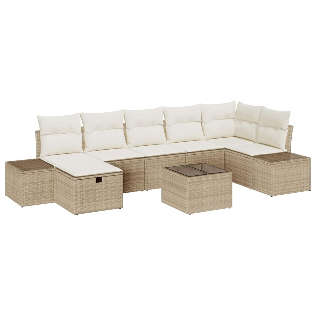 Set di divani con cuscino 8 pcs polyrattan