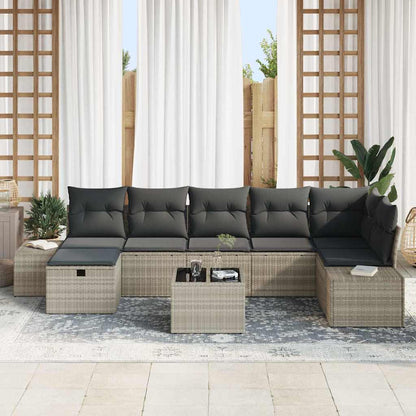 Set di divani con cuscino 8 pcs polyrattan