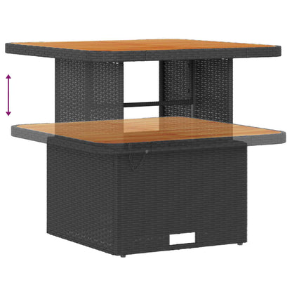 Set Divano da Giardino 13 pcs Nero polyrattan